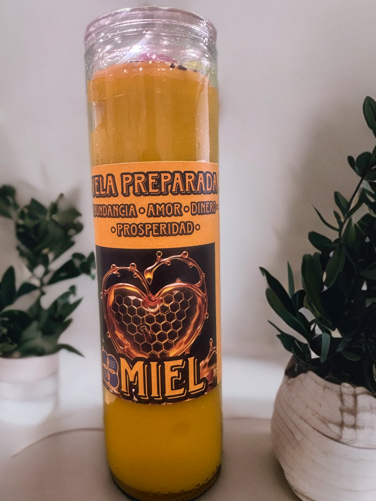 VELADORA PREPARADA DE MIEL